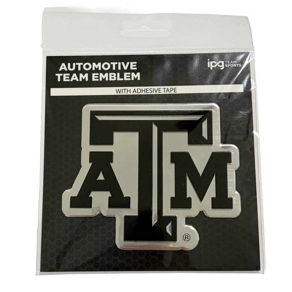 Texas A&M Aggies ATM Automotive Car Truck Emblem Decal Badge Adhesive NCAA New